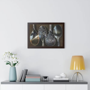 Vibrant Framed Horizontal Poster - Coffee Spoons - Dipaliz - Posters Prints & Visual Artwork