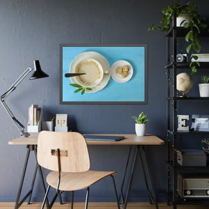 Coffee with Sugar Cubes Framed Paper Posters - 36″ x 24″ (horizontal) / Black Frame / Fine Art - Prints & Visual Artwork