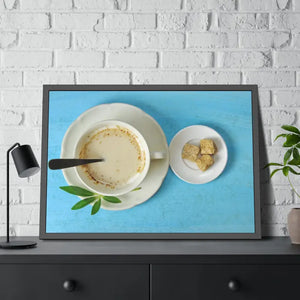 Coffee with Sugar Cubes Framed Paper Posters - Prints & Visual Artwork