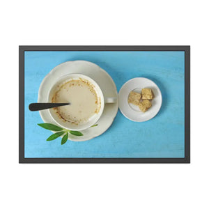 Coffee with Sugar Cubes Framed Paper Posters - Prints & Visual Artwork