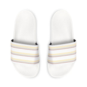 Colored Striped Slide Sandals - Men’s Pu Summer - Dipaliz