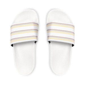 Colored Striped Slide Sandals - Men’s Pu Summer - Dipaliz