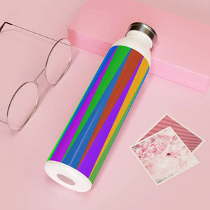 Slim Colored Stripes Water Bottle - 20oz Stainless - Dipaliz - Bottles