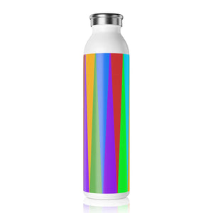 Slim Colored Stripes Water Bottle - 20oz Stainless - Dipaliz - Bottles