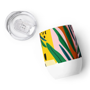 Vibrant Colorful Abstract Wine Tumbler - Dipaliz - Tumblers