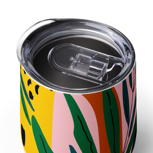 Vibrant Colorful Abstract Wine Tumbler - Dipaliz - Tumblers