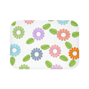 Colorful Flowers Bath Mat – Eco-friendly Gift - Dipaliz - Home & Garden