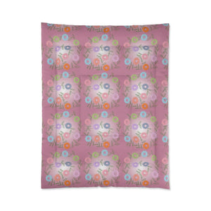 Colorful Flowers Blanket – Plush Gift for Her - Dipaliz - Quilts & Comforters