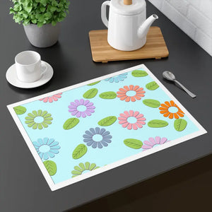 Colorful Flowers Cloth Placemat - Vibrant Table Decor - Dipaliz - 18’’ × 14’’ - Placemats