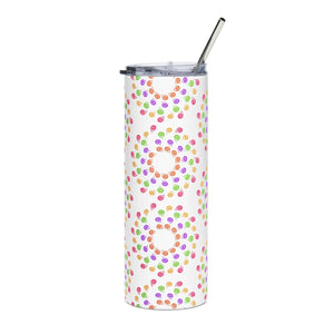 Colorful Geometric Skinny Tumbler 20oz Stainless Steel Dipaliz - Tumblers