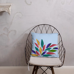 Colorful Petals Throw Pillow – Insert Included - Dipaliz - Pillows