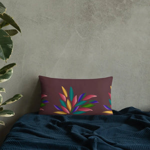 Colorful Petals Throw Pillow – Insert Included - Dipaliz - Pillows