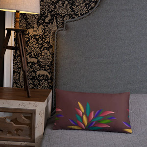 Colorful Petals Throw Pillow – Insert Included - Dipaliz - Pillows