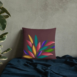 Colorful Petals Throw Pillow – Insert Included - Dipaliz - Pillows