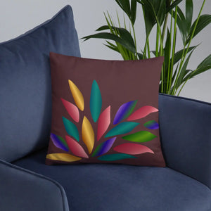Colorful Petals Throw Pillow – Insert Included - Dipaliz - Pillows