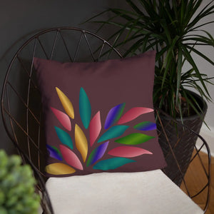 Colorful Petals Throw Pillow – Insert Included - Dipaliz - Pillows