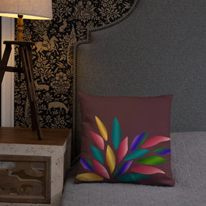 Colorful Petals Throw Pillow – Insert Included - Dipaliz - Pillows