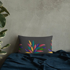 Colorful Petals Throw Pillow – Insert Included - Dipaliz - Pillows