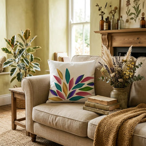 Dipaliz vivid petals living room pillow polyester 18x18 - throw pillows