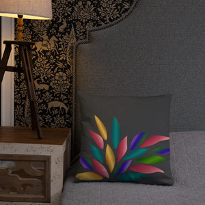 Colorful Petals Throw Pillow – Insert Included - Dipaliz - Pillows