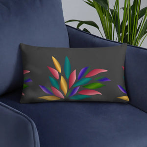 Colorful Petals Throw Pillow – Insert Included - Dipaliz - Pillows