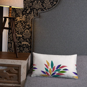 Colorful Petals Throw Pillow – Insert Included - Dipaliz - Pillows