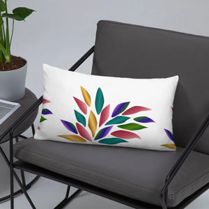 Colorful Petals Throw Pillow – Insert Included - Dipaliz - Pillows