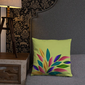 Colorful Petals Throw Pillow – Insert Included - Dipaliz - Pillows