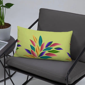 Colorful Petals Throw Pillow – Insert Included - Dipaliz - Pillows