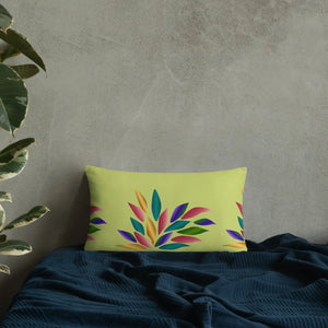 Colorful Petals Throw Pillow – Insert Included - Dipaliz - Pillows