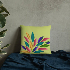Colorful Petals Throw Pillow – Insert Included - Dipaliz - Pillows