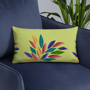 Colorful Petals Throw Pillow – Insert Included - Dipaliz - Pillows