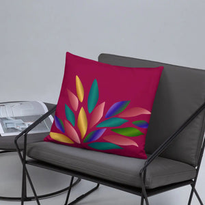 Colorful Petals Throw Pillow – Insert Included - Dipaliz - Pillows