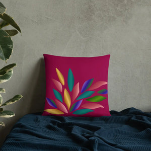 Colorful Petals Throw Pillow – Insert Included - Dipaliz - Pillows