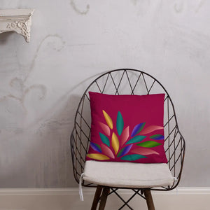 Colorful Petals Throw Pillow – Insert Included - Dipaliz - Pillows