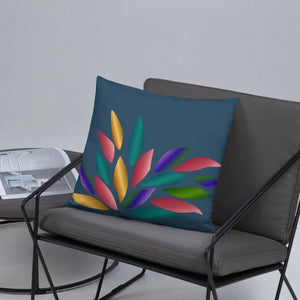 Colorful Petals Throw Pillow – Insert Included - Dipaliz - Pillows