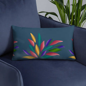 Colorful Petals Throw Pillow – Insert Included - Dipaliz - Pillows