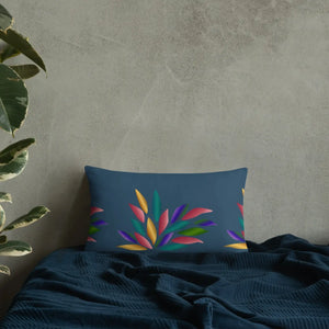 Colorful Petals Throw Pillow – Insert Included - Dipaliz - Pillows