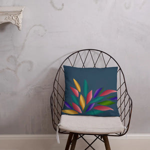 Colorful Petals Throw Pillow – Insert Included - Dipaliz - Pillows