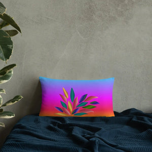Colorful Petals Throw Pillow – Insert Included - Dipaliz - Pillows