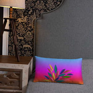 Colorful Petals Throw Pillow – Insert Included - Dipaliz - Pillows