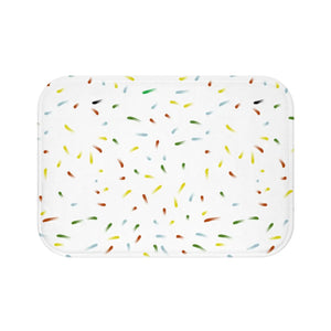 Abstract Confetti Bath Mat – Colorful Stripes - Dipaliz - Home & Garden