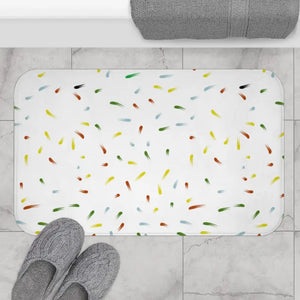 Home Decor - Bath Mat - Abstract Confetti Anti-slip Design - Dipaliz 34’’ × 21’’