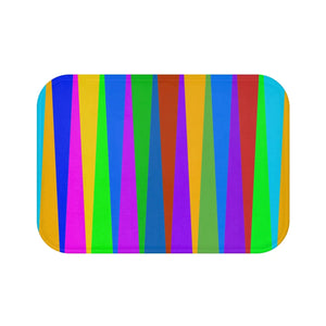 Plush Colorful Stripes Bath Mat - Eco-friendly Gifts - Dipaliz - Home & Garden
