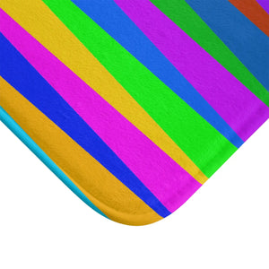 Plush Colorful Stripes Bath Mat - Eco-friendly Gifts - Dipaliz - Home & Garden