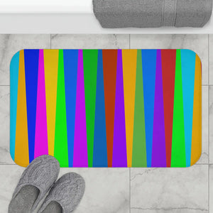 Plush Colorful Stripes Bath Mat - Eco-friendly Gifts - Dipaliz - Home & Garden