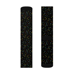Vibrant Confetti Sublimation Socks - Polyester - Dipaliz