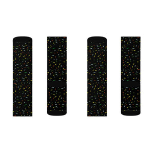Vibrant Confetti Sublimation Socks - Polyester - Dipaliz