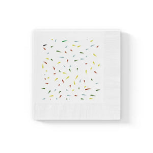 Home Decor - White Coined Napkins - 3-ply Print Ready - Dipaliz 6.5’’ x / 50 Pcs
