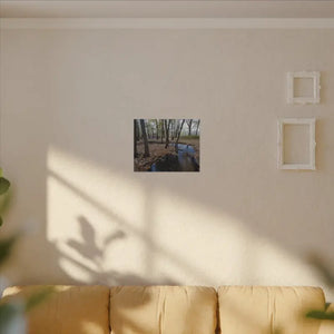 Autumn Season Matte Canvas Creek Woods Wall Art Ready to Hang Dipaliz - Posters Prints & Visual Artwork